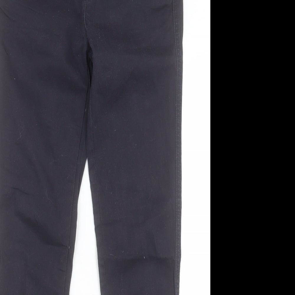 NEXT Womens Black Cotton Skinny Jeans Size 10 L29 in Regular Button