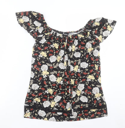 Womens UK Size 10 Very Multicoloured Basic T-Shirt