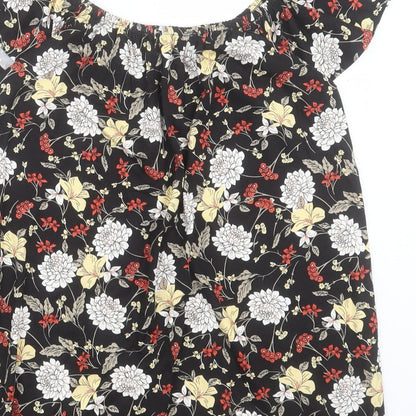 Womens UK Size 10 Very Multicoloured Basic T-Shirt