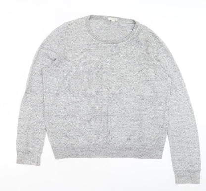 Gap Mens Grey Crew Neck Cotton Pullover Jumper Size XL