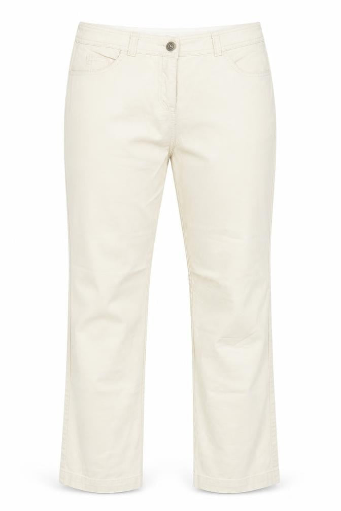 Womens UK Size 12 Marks and Spencer Regular Fit  Ivory Trousers