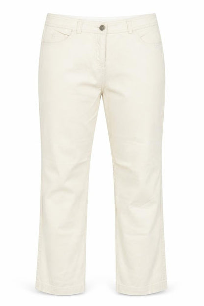 Womens UK Size 12 Marks and Spencer Regular Fit  Ivory Trousers