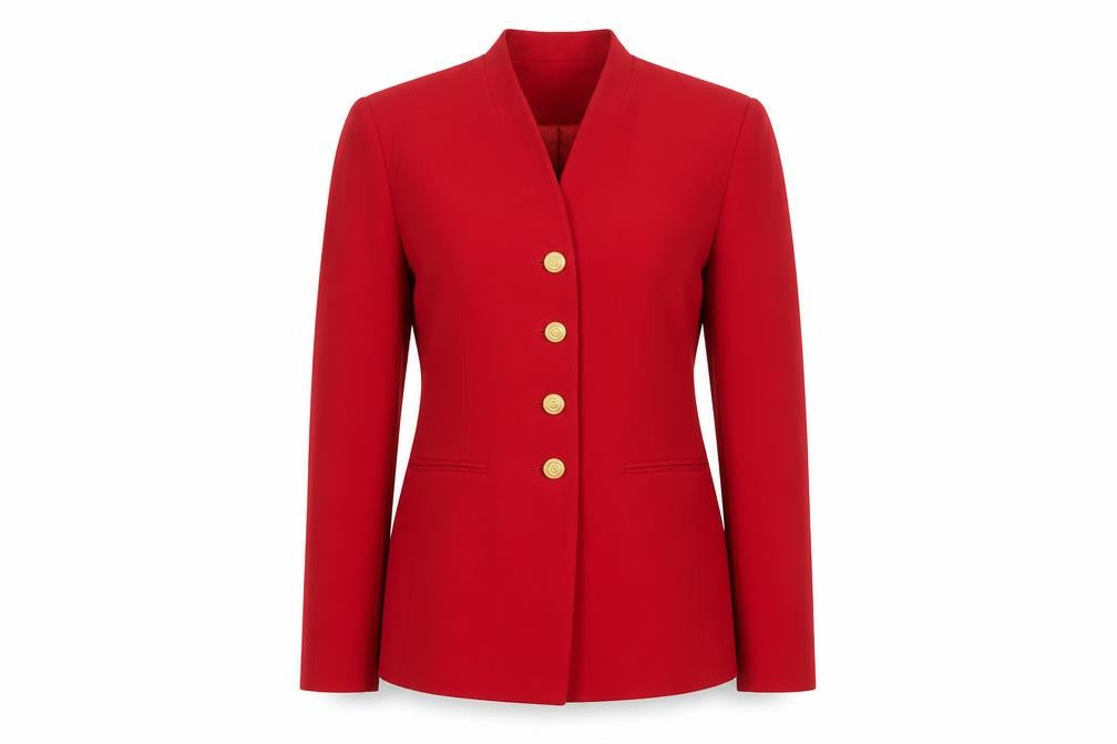 Womens UK Size 10 Kaleidoscope Red Jacket