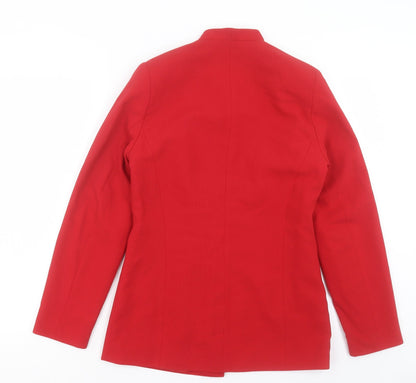 Kaleidoscope Womens Red Jacket Blazer Size 10 Button