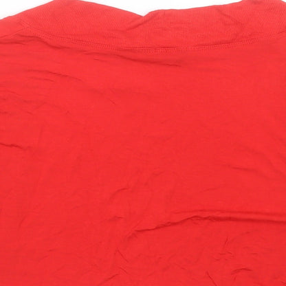 Womens UK Size 18 New Look Red Cardigan Jumper