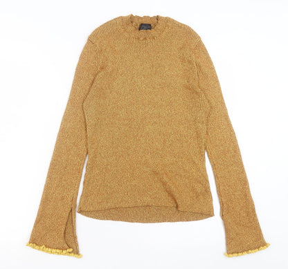 Womens UK Size 16 Topshop Yellow Pullover Jumper