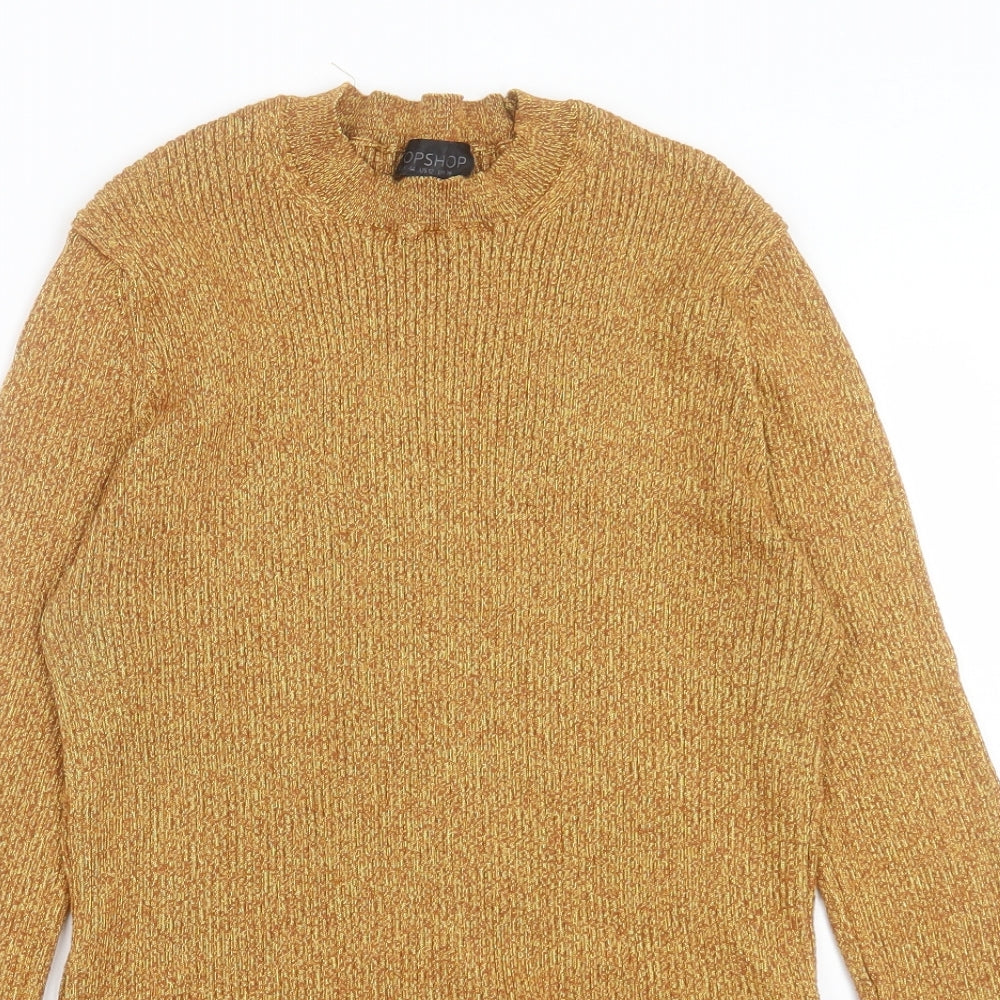 Womens UK Size 16 Topshop Yellow Pullover Jumper