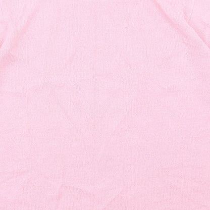 Womens UK Size 14 Damart Pink Basic T-Shirt