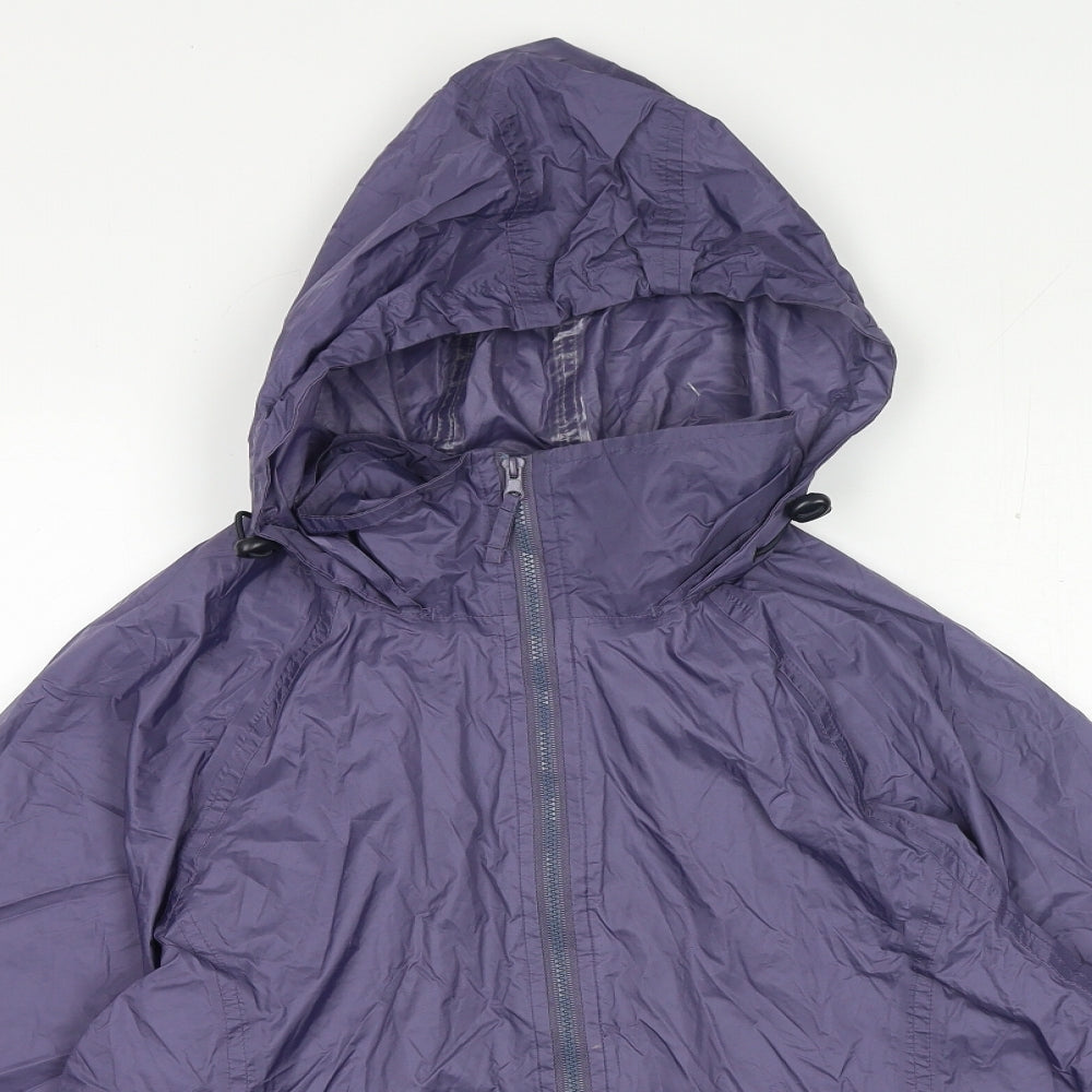 Womens UK Size S Preworn Purple Rain Coat