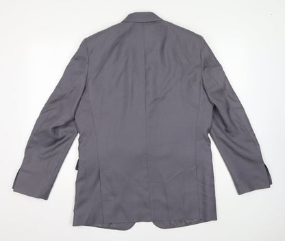 Chaus Womens Grey Jacket Size 10 Button - Blazer