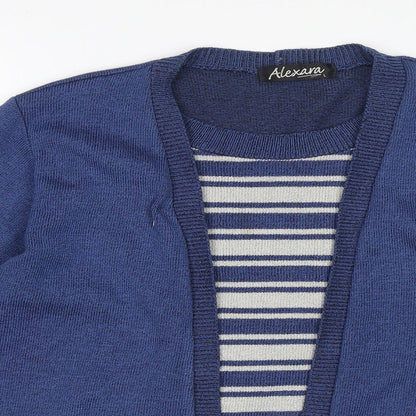 Womens UK Size L Alexara Blue Pullover Jumper