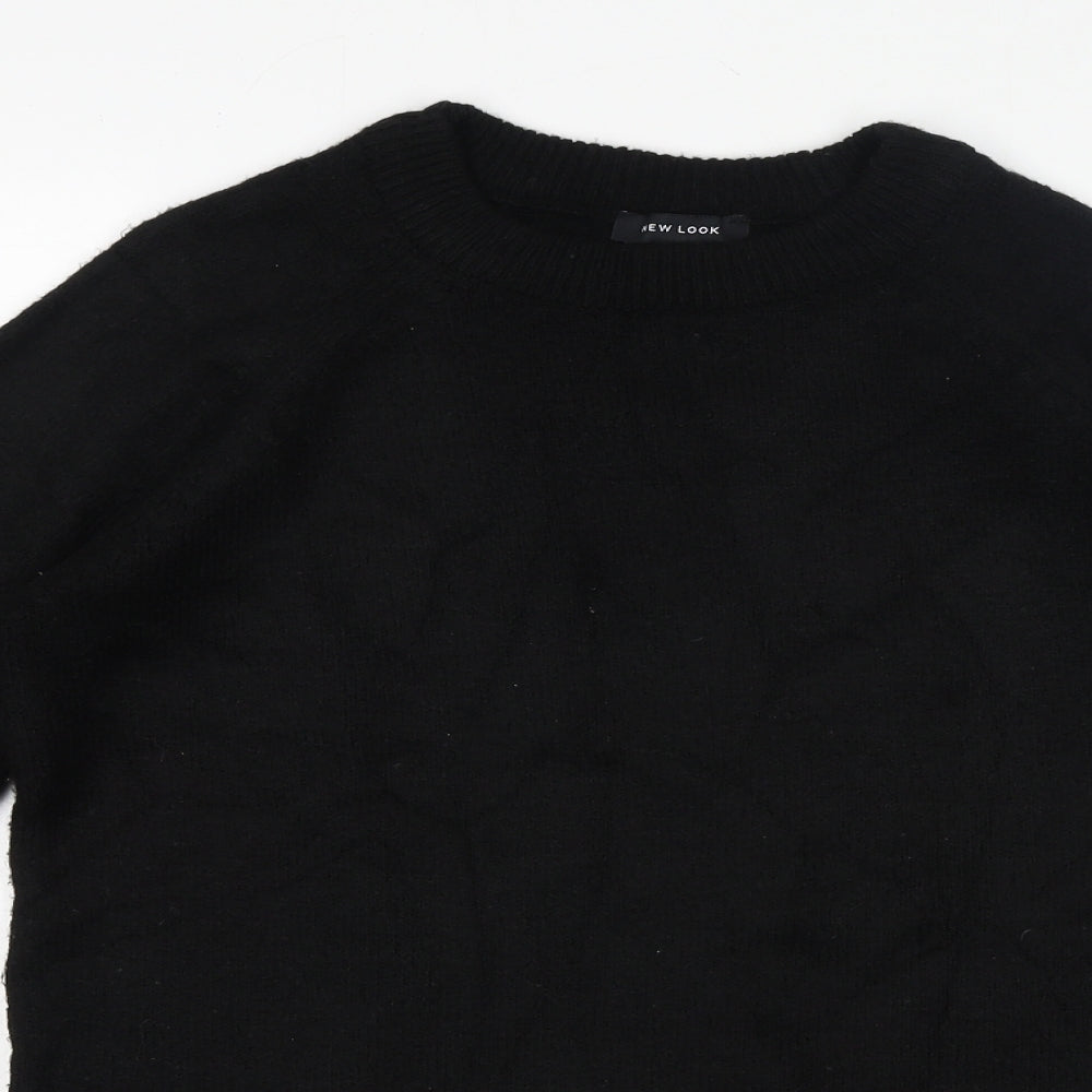 Womens UK Size S New Look Black Pullover Jumper