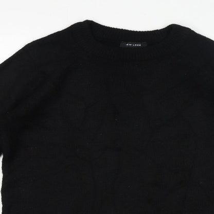 Womens UK Size S New Look Black Pullover Jumper