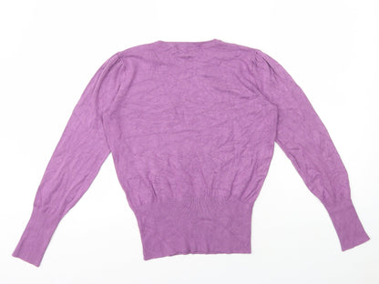 Womens UK Size 8 Marks and Spencer Purple Pullover Jumper