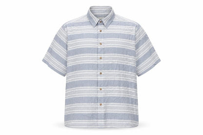 Mens UK Size L Bar Harbour Grey  Button-Up Short Sleeve Casual Shirt