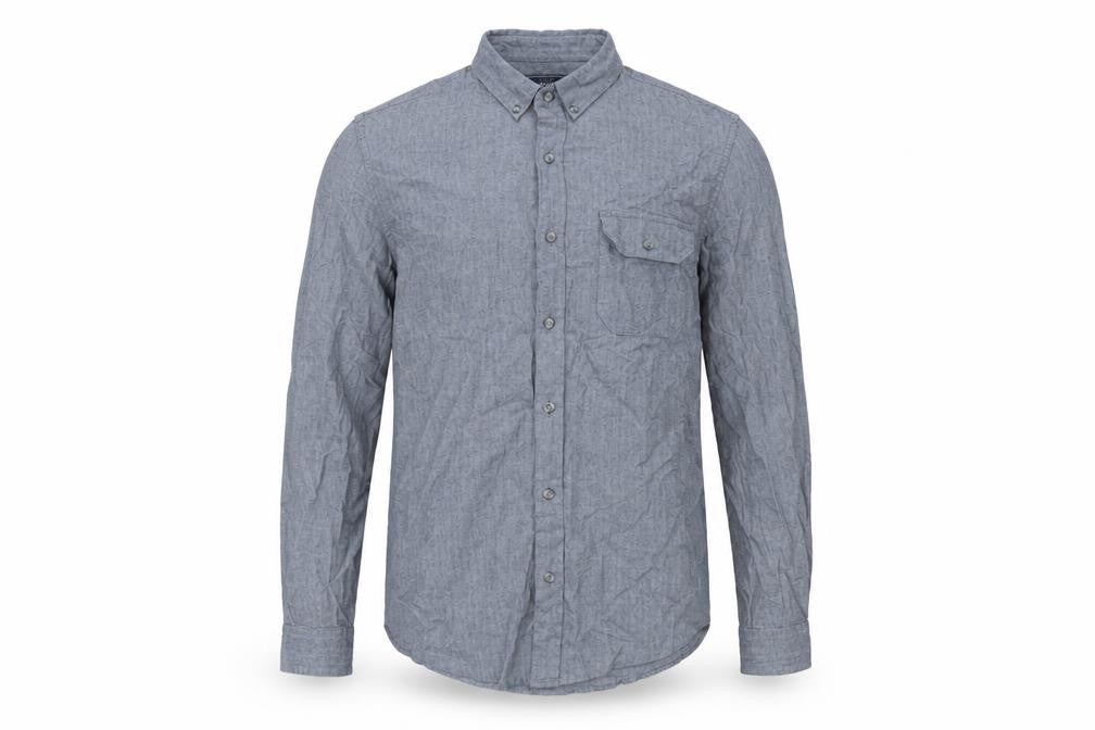 Mens UK Size S Topman Blue  Button-Up Long Sleeve Casual Shirt