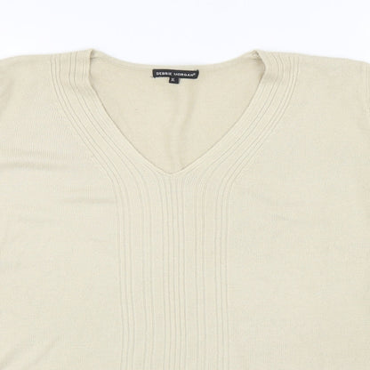 Womens UK Size XL Debbie Morgan Beige Pullover Jumper