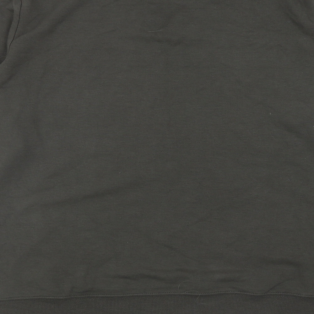 MONDETTA Womens Green Polyester Pullover Sweatshirt Size M Pullover