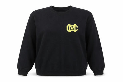 Topshop Womens Black Polyester Pullover Sweatshirt Size L Pullover