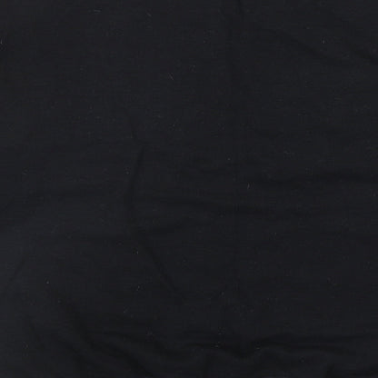 Topshop Womens Black Polyester Pullover Sweatshirt Size L Pullover