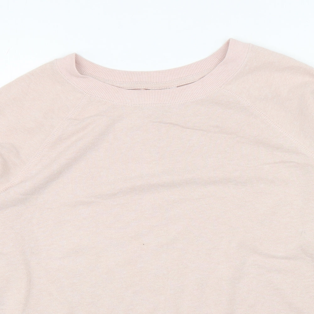 Divided Womens Pink Polyester Pullover Sweatshirt Size M Pullover