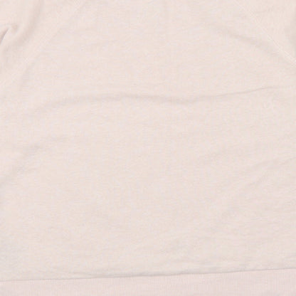 Divided Womens Pink Polyester Pullover Sweatshirt Size M Pullover