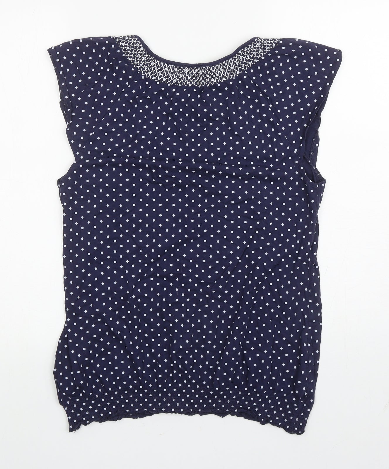 Womens UK Size 14 Papaya Blue Basic Tank