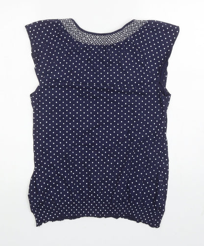 Womens UK Size 14 Papaya Blue Basic Tank