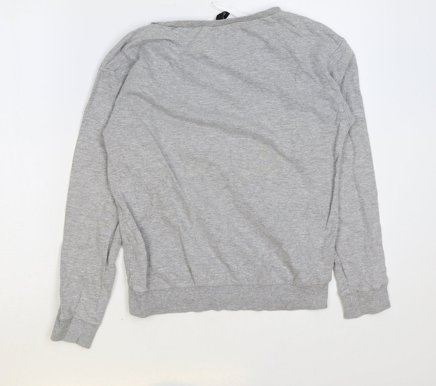 H&M Womens Grey Cotton Pullover Sweatshirt Size XS Pullover - Pizza My Heart
