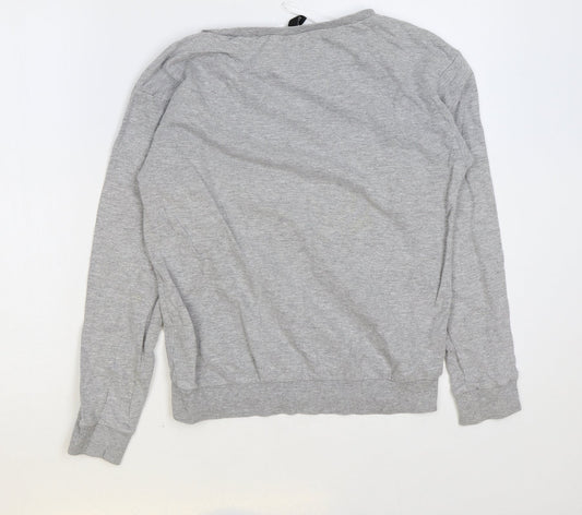 H&M Womens Grey Cotton Pullover Sweatshirt Size XS Pullover - Pizza My Heart