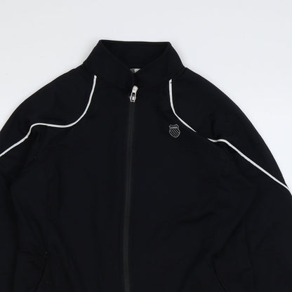 K-Swiss Womens Black Jacket Size 12 Zip