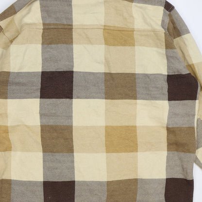 AX Paris Womens Beige Check Jacket Size S Button