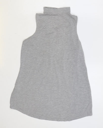 Womens UK Size 12 Select Grey Basic T-Shirt