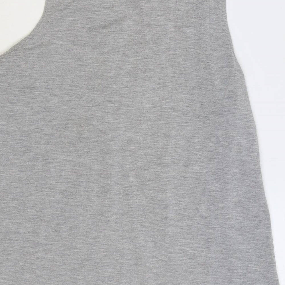 Womens UK Size 12 Select Grey Basic T-Shirt