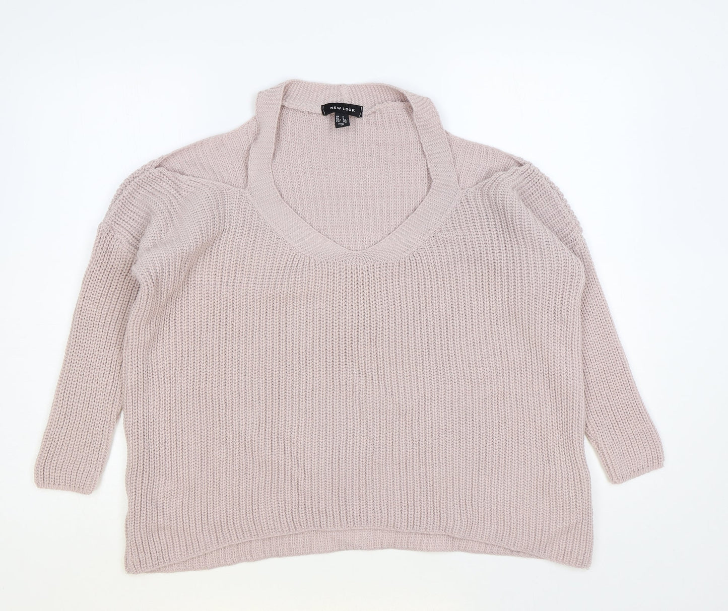 Womens UK Size S New Look Pink Pullover Jumper