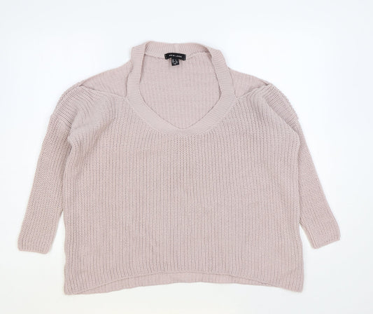 Womens UK Size S New Look Pink Pullover Jumper