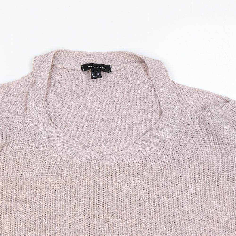 Womens UK Size S New Look Pink Pullover Jumper