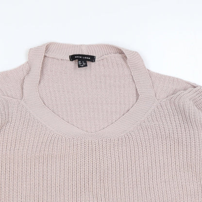 Womens UK Size S New Look Pink Pullover Jumper