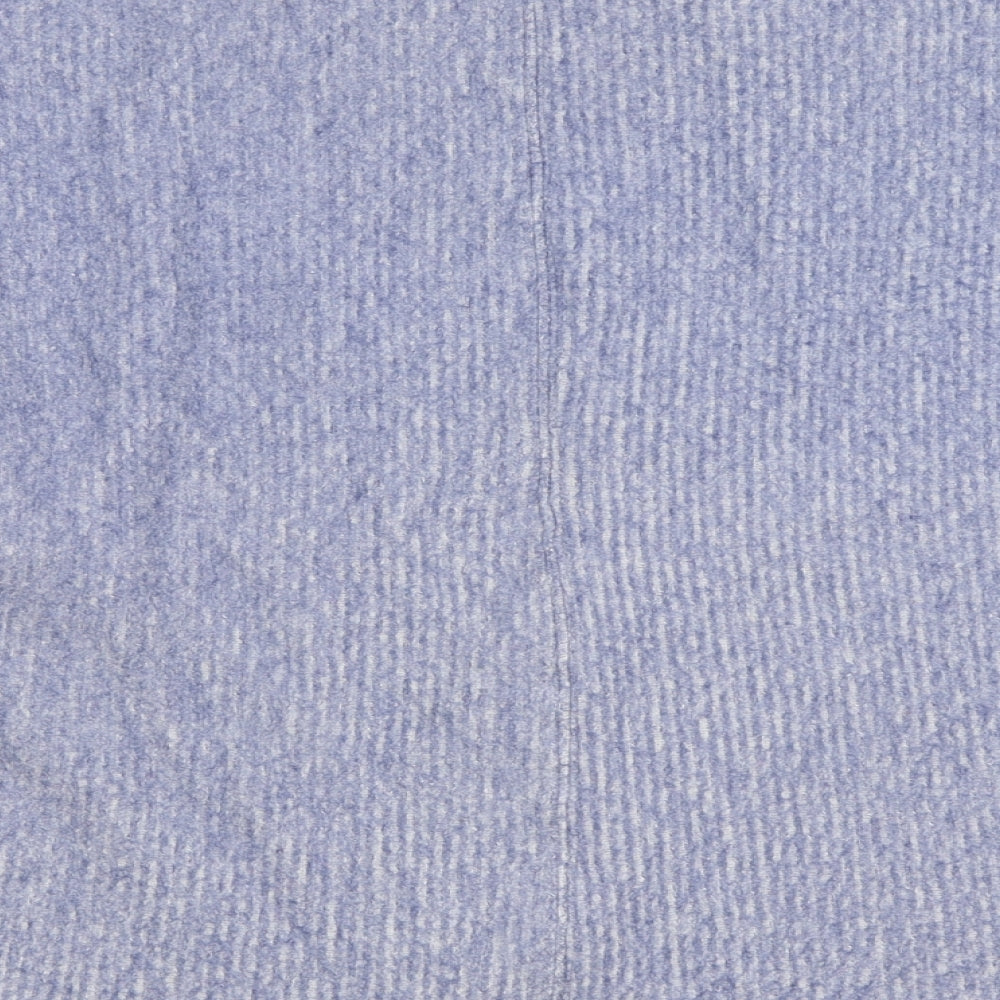 George Womens Blue Round Neck Polyester Pullover Jumper Size M