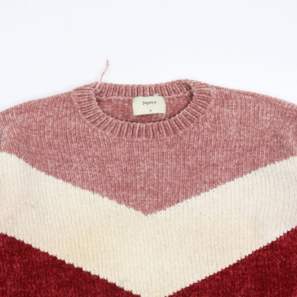 Womens UK Size M Papaya Multicoloured Pullover Jumper