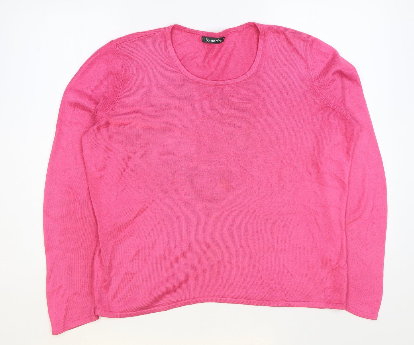 Womens UK Size S Bonmarché Pink Pullover Jumper