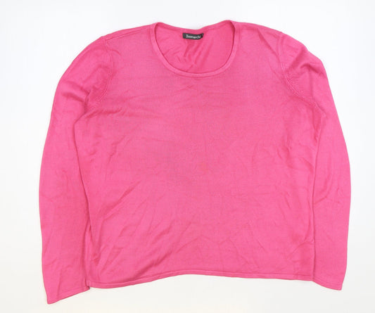 Womens UK Size S Bonmarché Pink Pullover Jumper