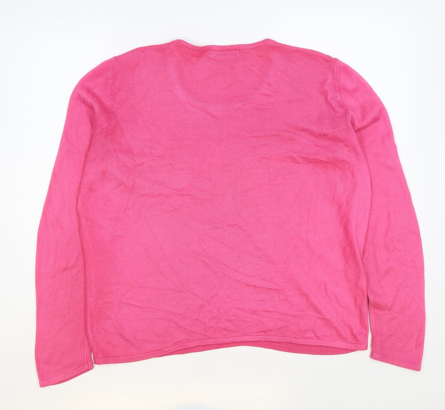Womens UK Size S Bonmarché Pink Pullover Jumper