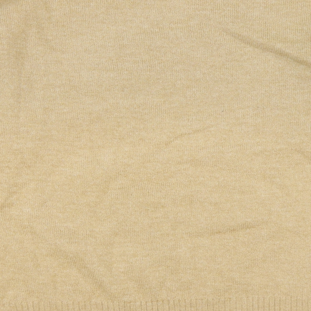 George Womens Brown Round Neck Polyester Pullover Jumper Size M