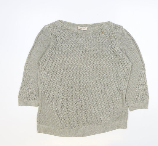Womens UK Size 14 Per Una Beige Pullover Jumper