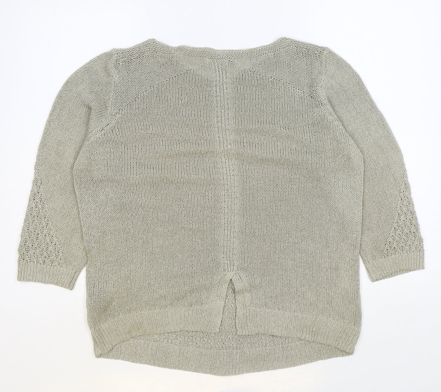 Womens UK Size 14 Per Una Beige Pullover Jumper