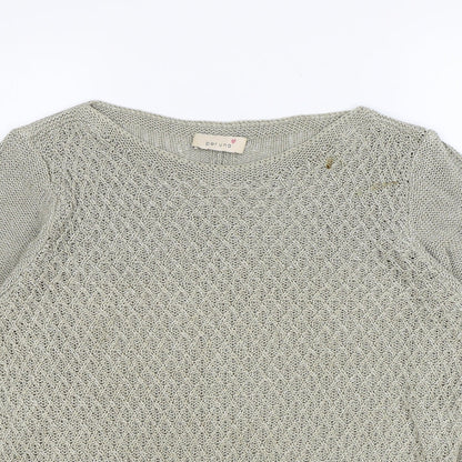 Womens UK Size 14 Per Una Beige Pullover Jumper