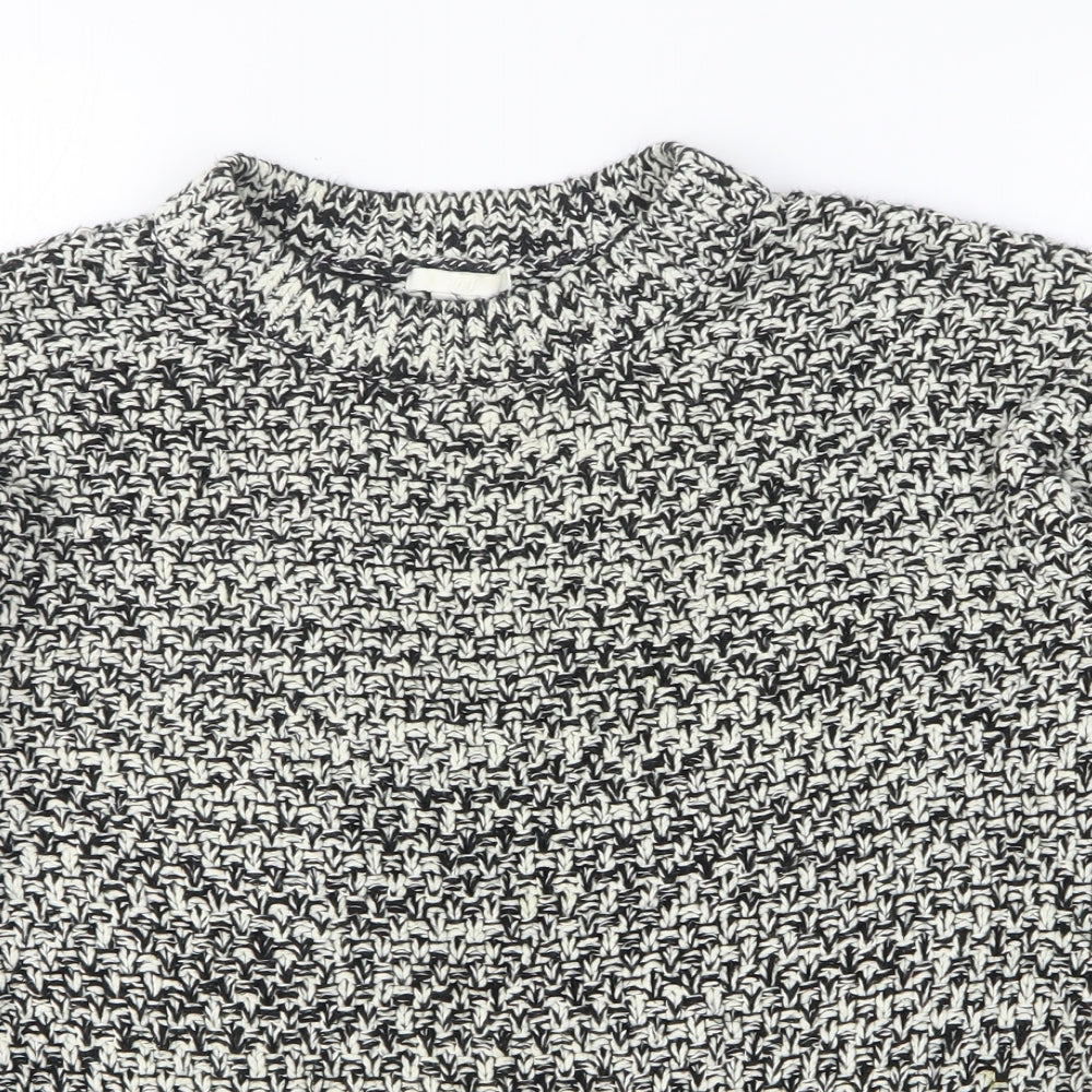 Womens UK Size XS H&M White Pullover Jumper