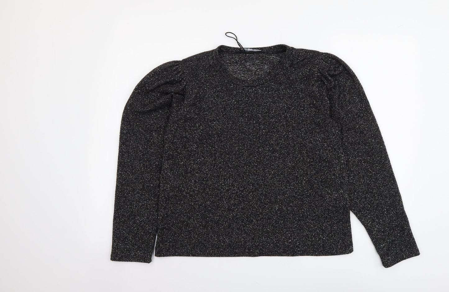 Womens UK Size L Zara Silver Pullover Jumper