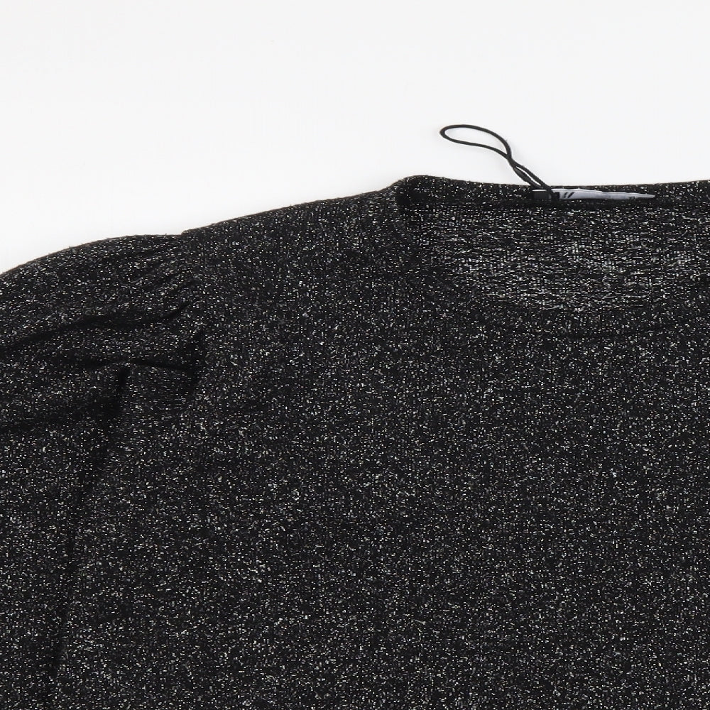 Womens UK Size L Zara Silver Pullover Jumper